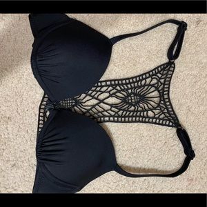 Black bikini top push up
